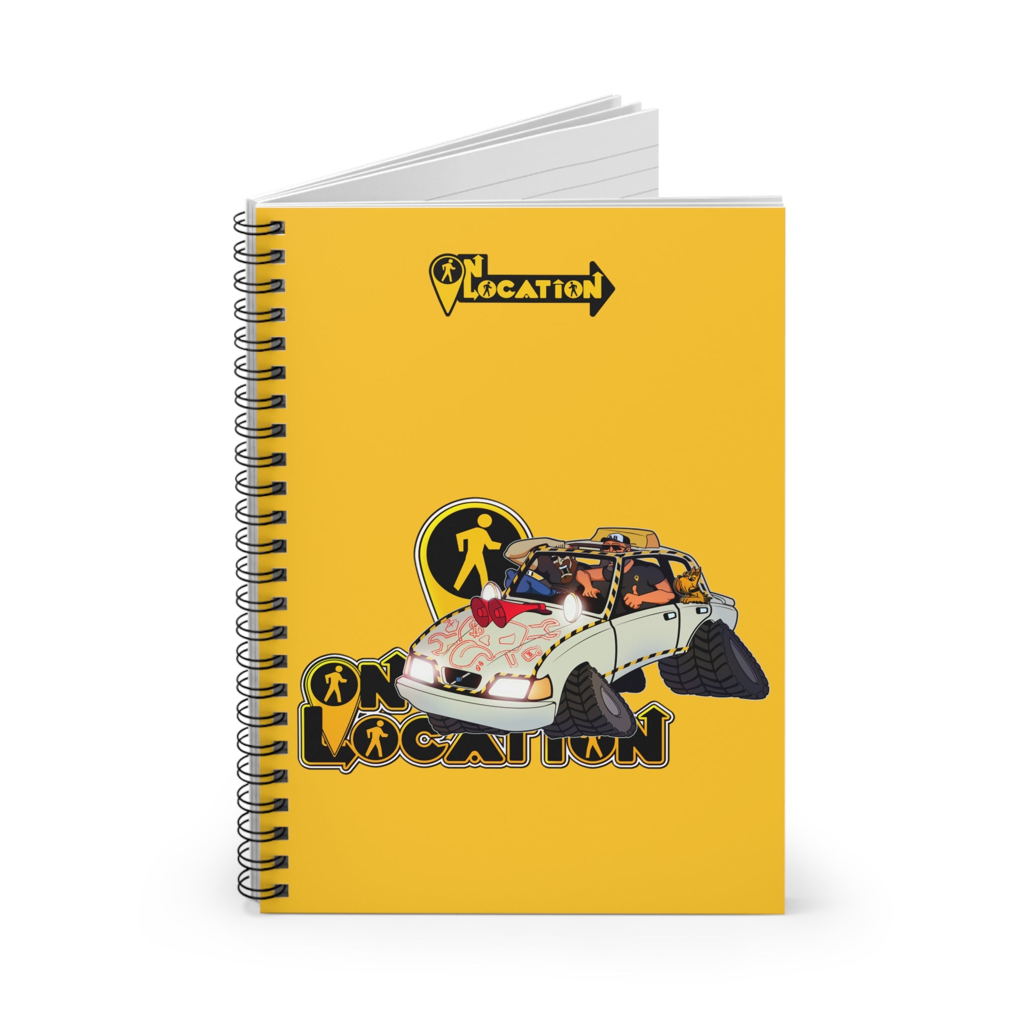 Navigation Driving Challenge Spiral Notebook (sun yellow)