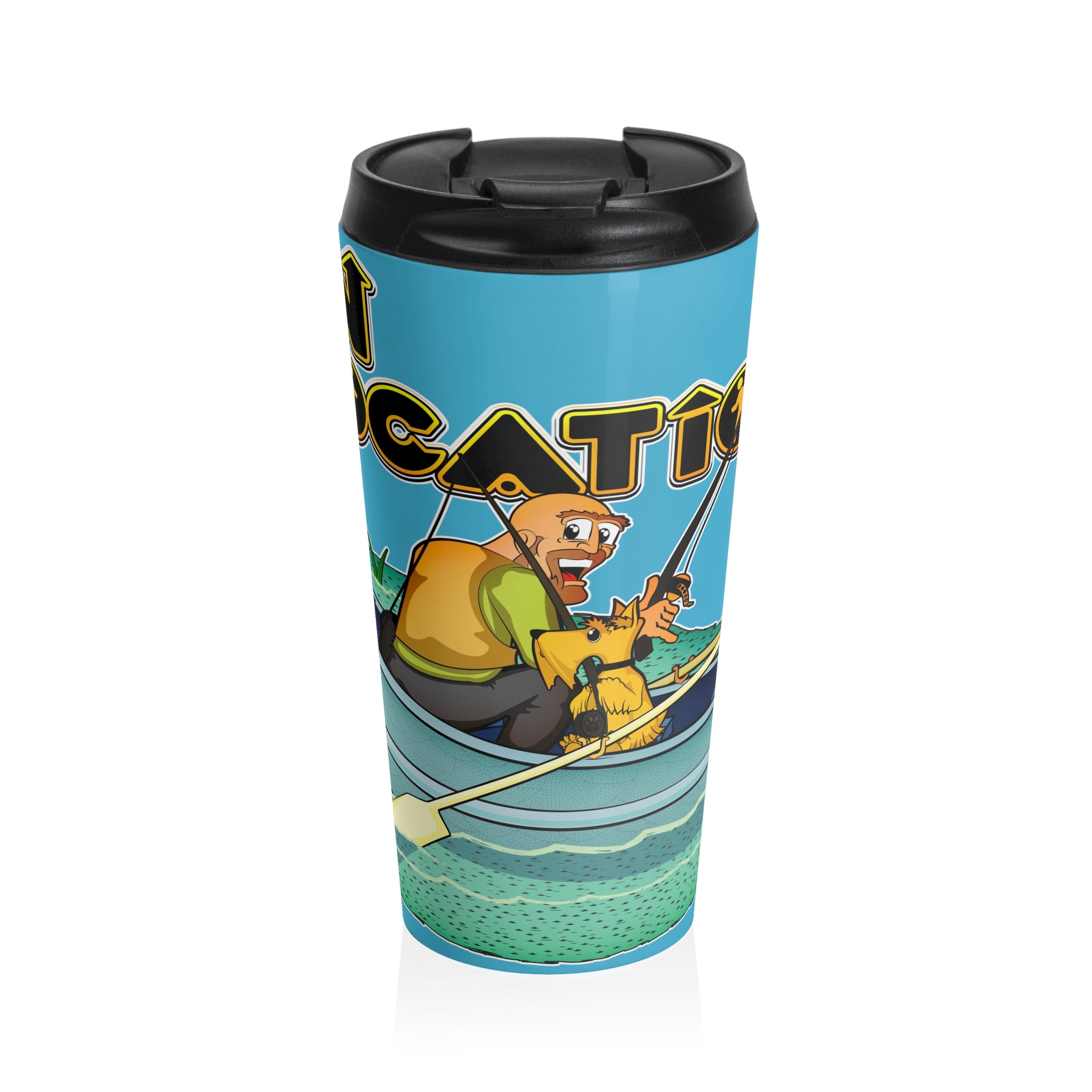 Fishing Travel Tumbler (river blue)