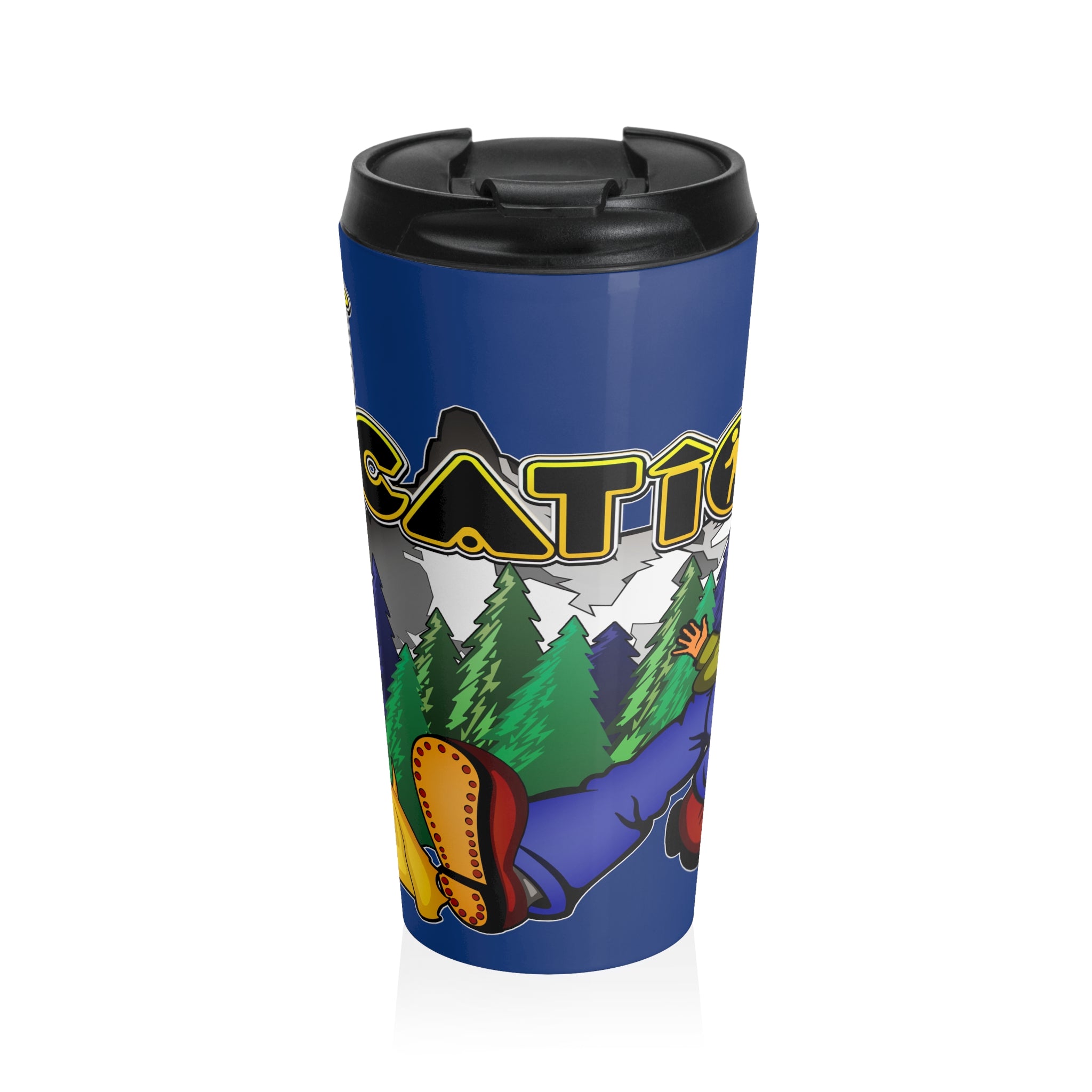 Keep On Hiking Travel Tumbler (dark blue)