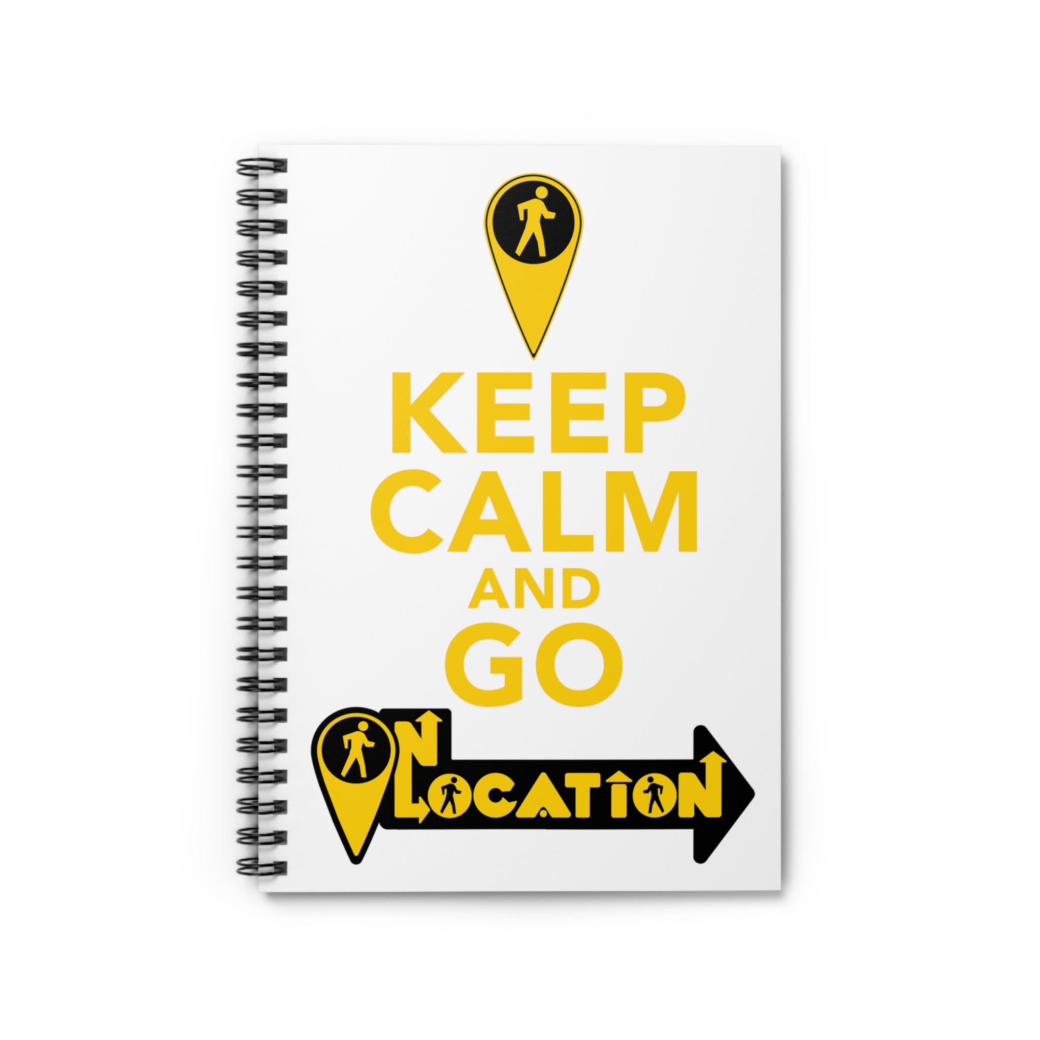 Keep Calm Spiral Notebook (white)