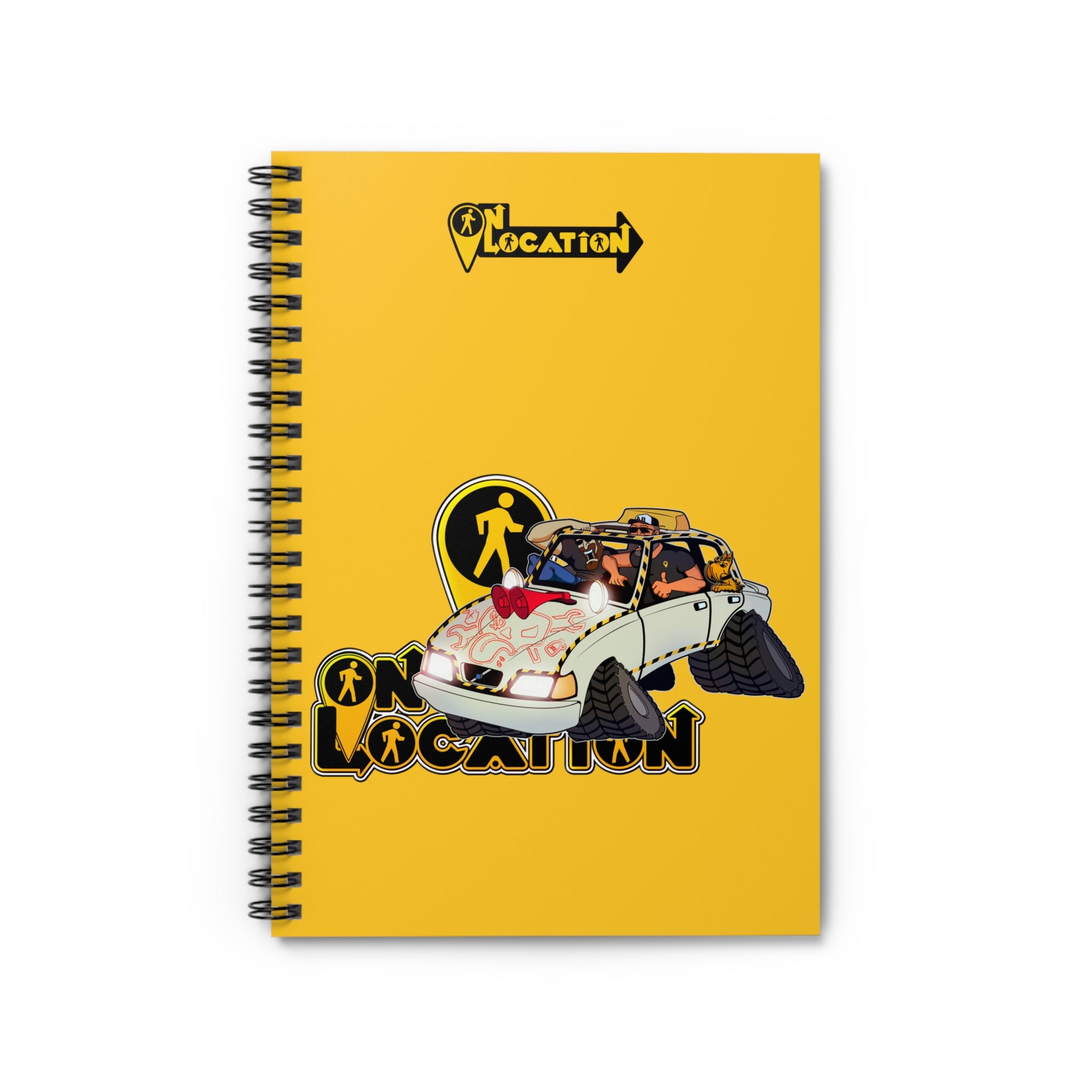 Navigation Driving Challenge Spiral Notebook (sun yellow)