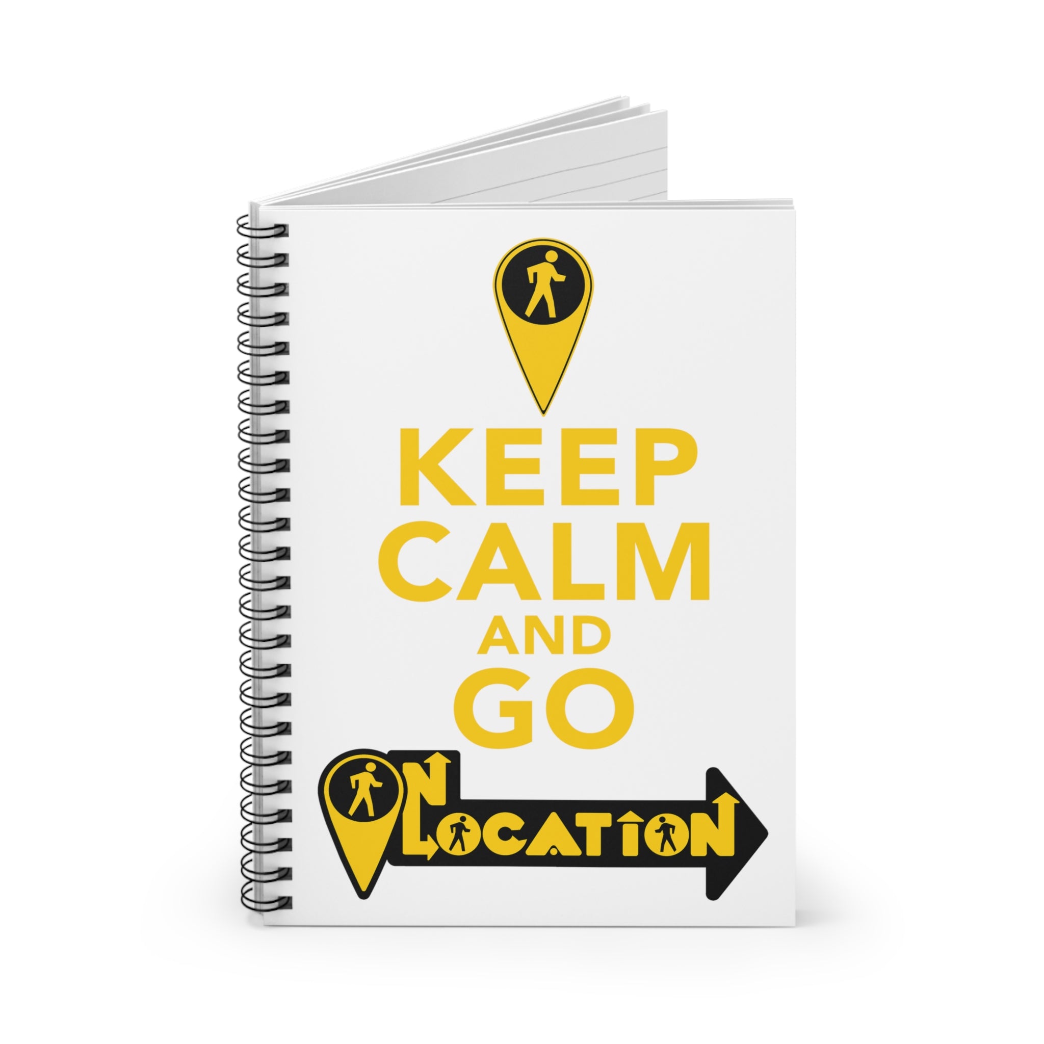 Keep Calm Spiral Notebook (white)