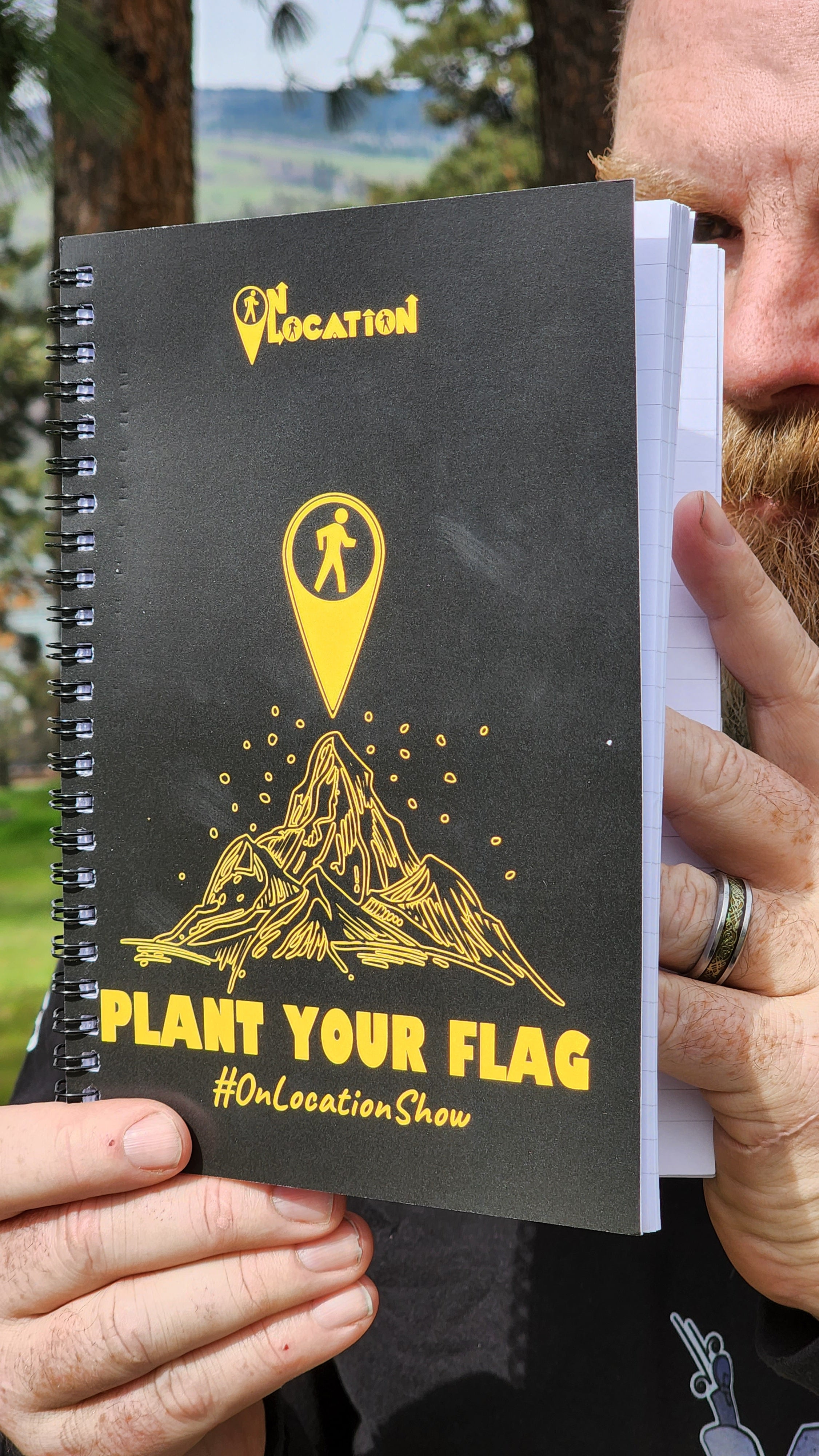 Plant Your Flag Spiral Notebook