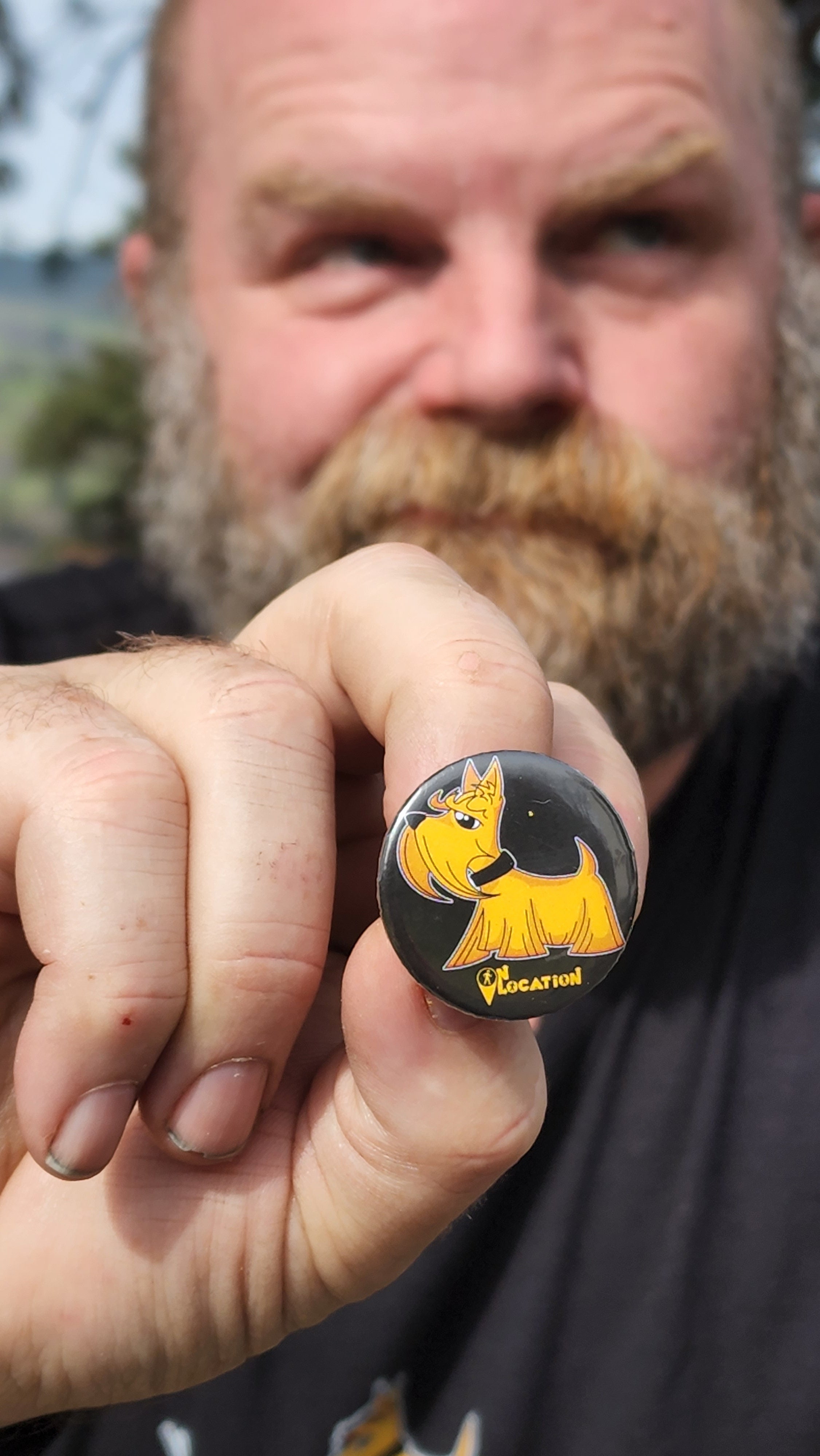 Dogmatix the Scottish Terrier Button