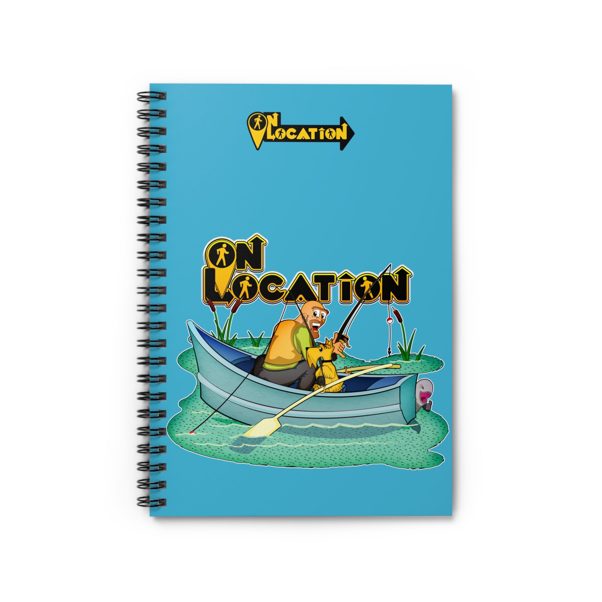 Fishing Spiral Notebook (river blue)