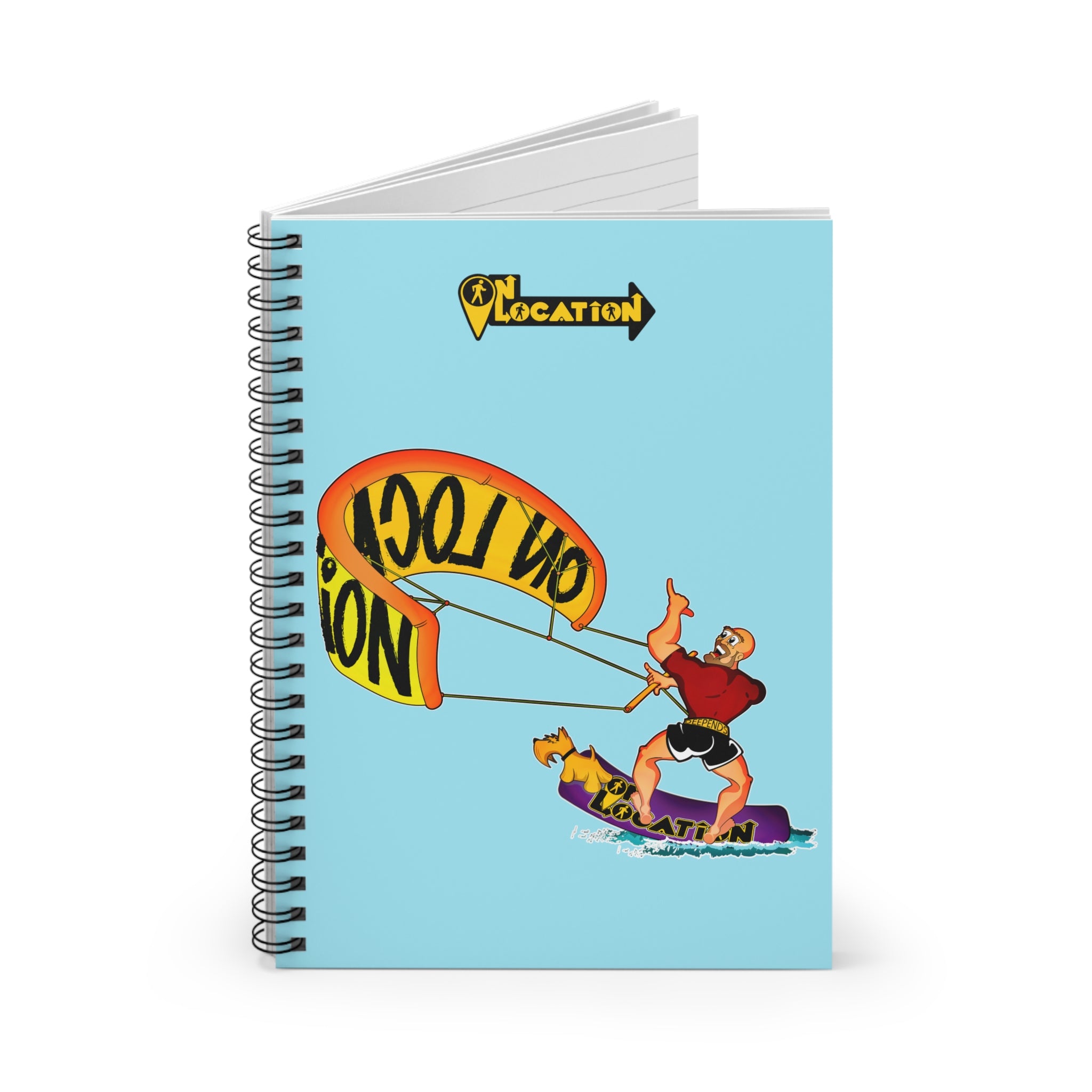 Kiteboarding Spiral Notebook