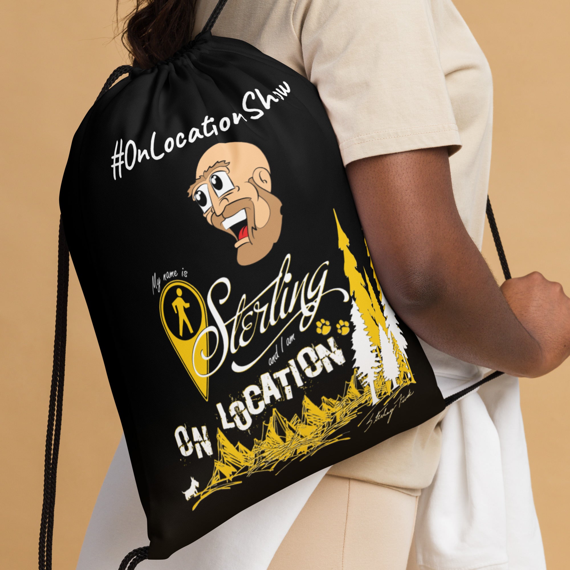 Typography with Dogmatix + Sterling Drawstring Bag