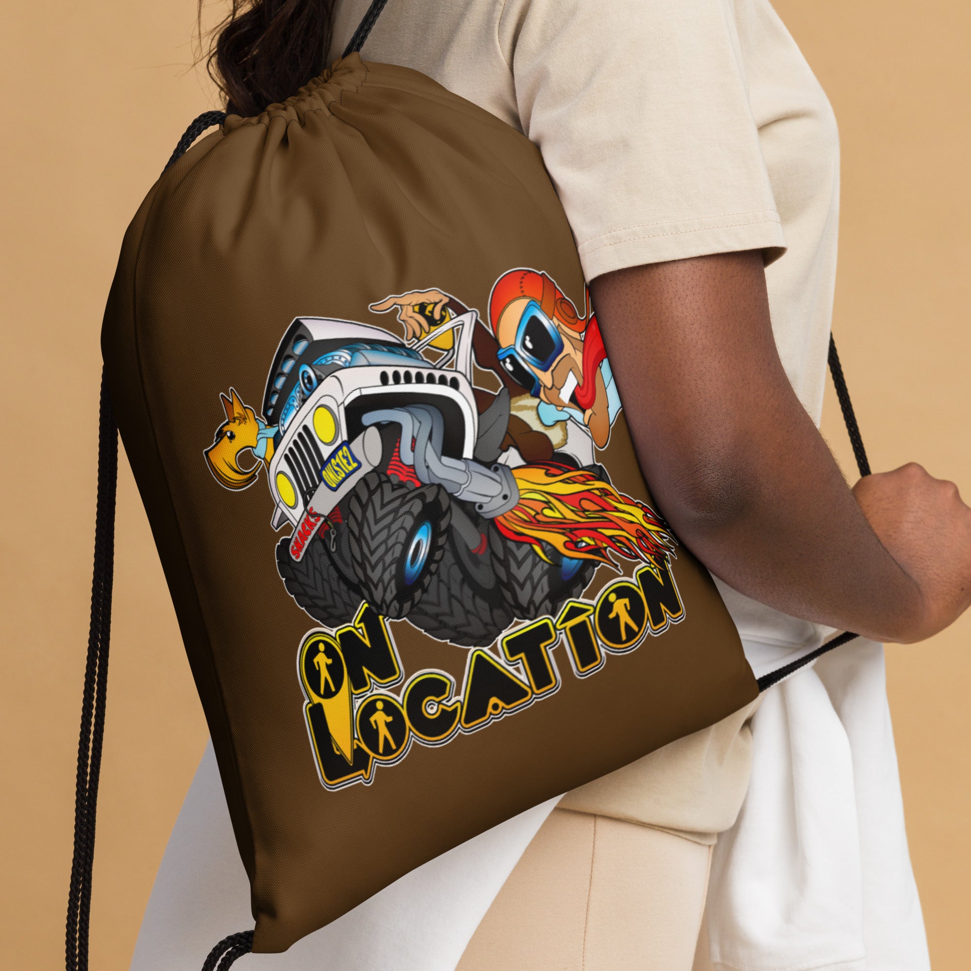 4x4 Rock Crawling Drawstring Bag