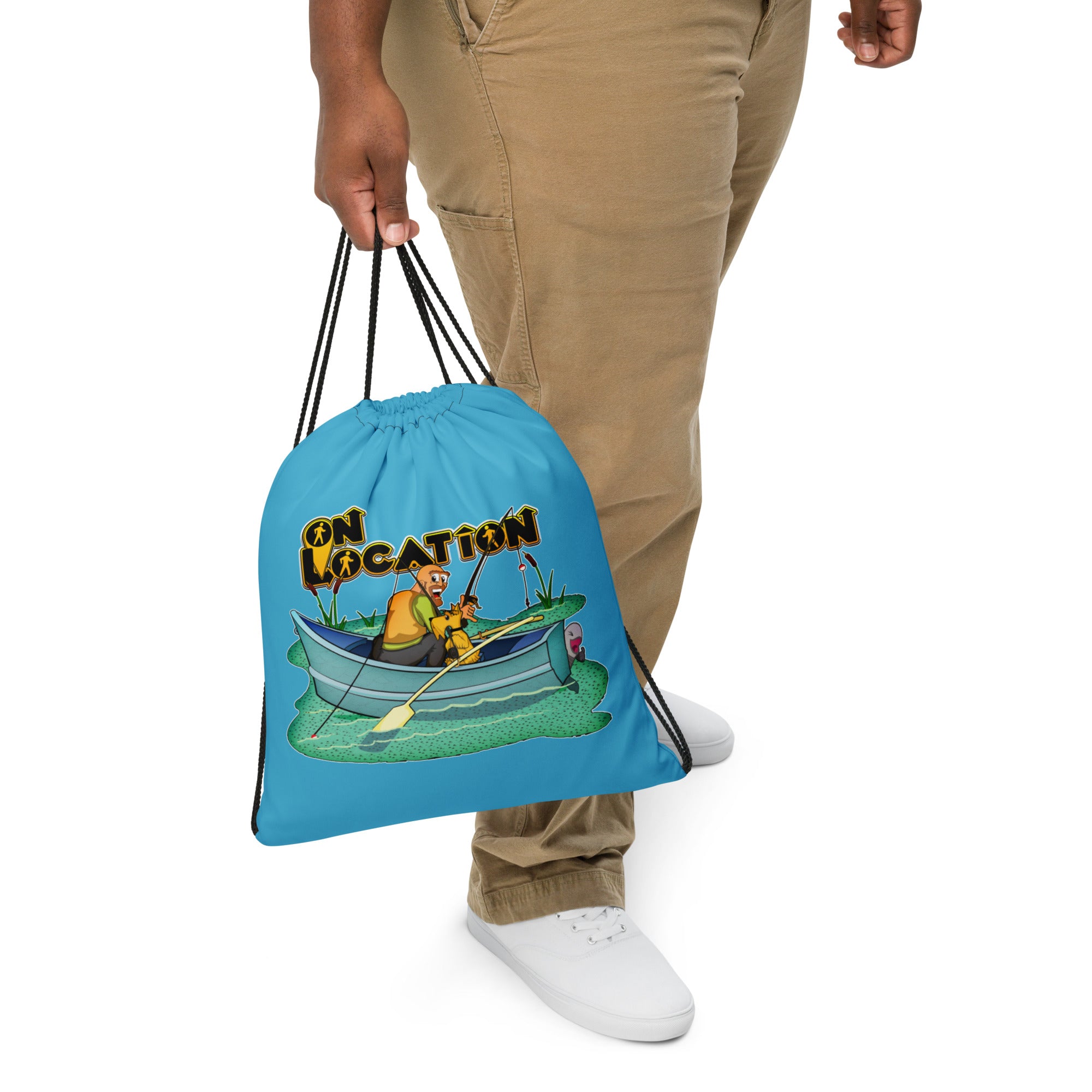 Fishing Drawstring Bag