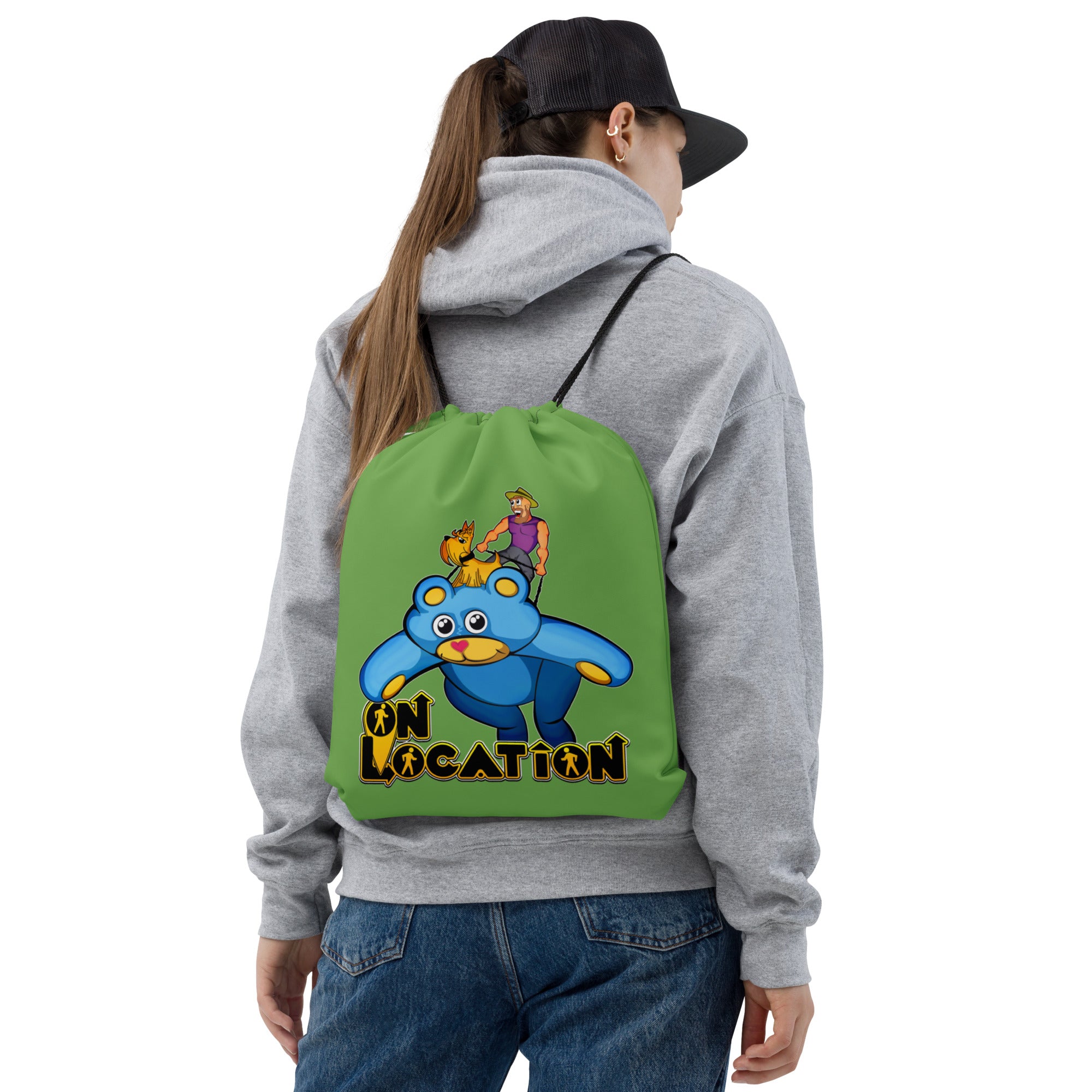 Giant Kite Flying Drawstring Bag