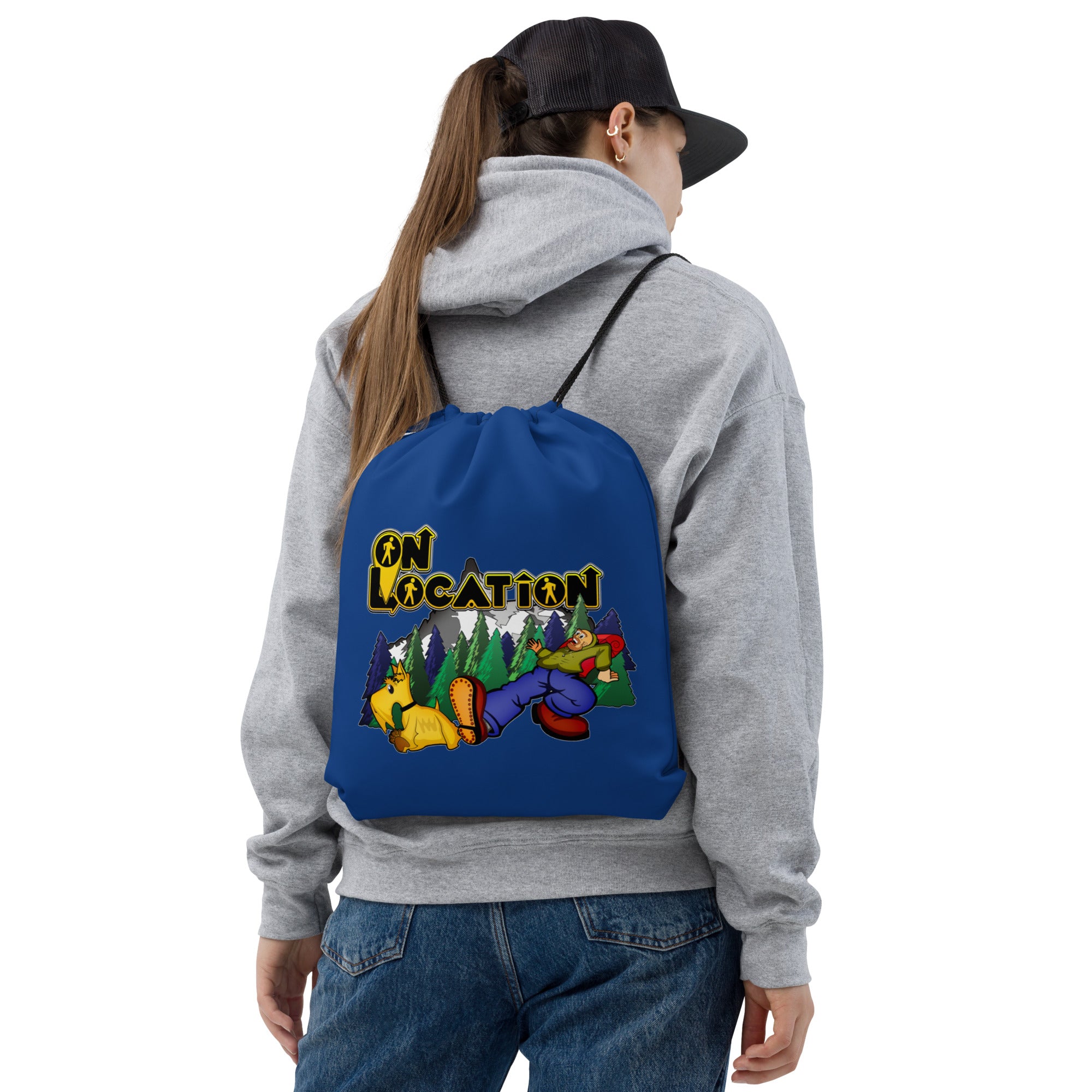 Keep On Hiking Drawstring Bag