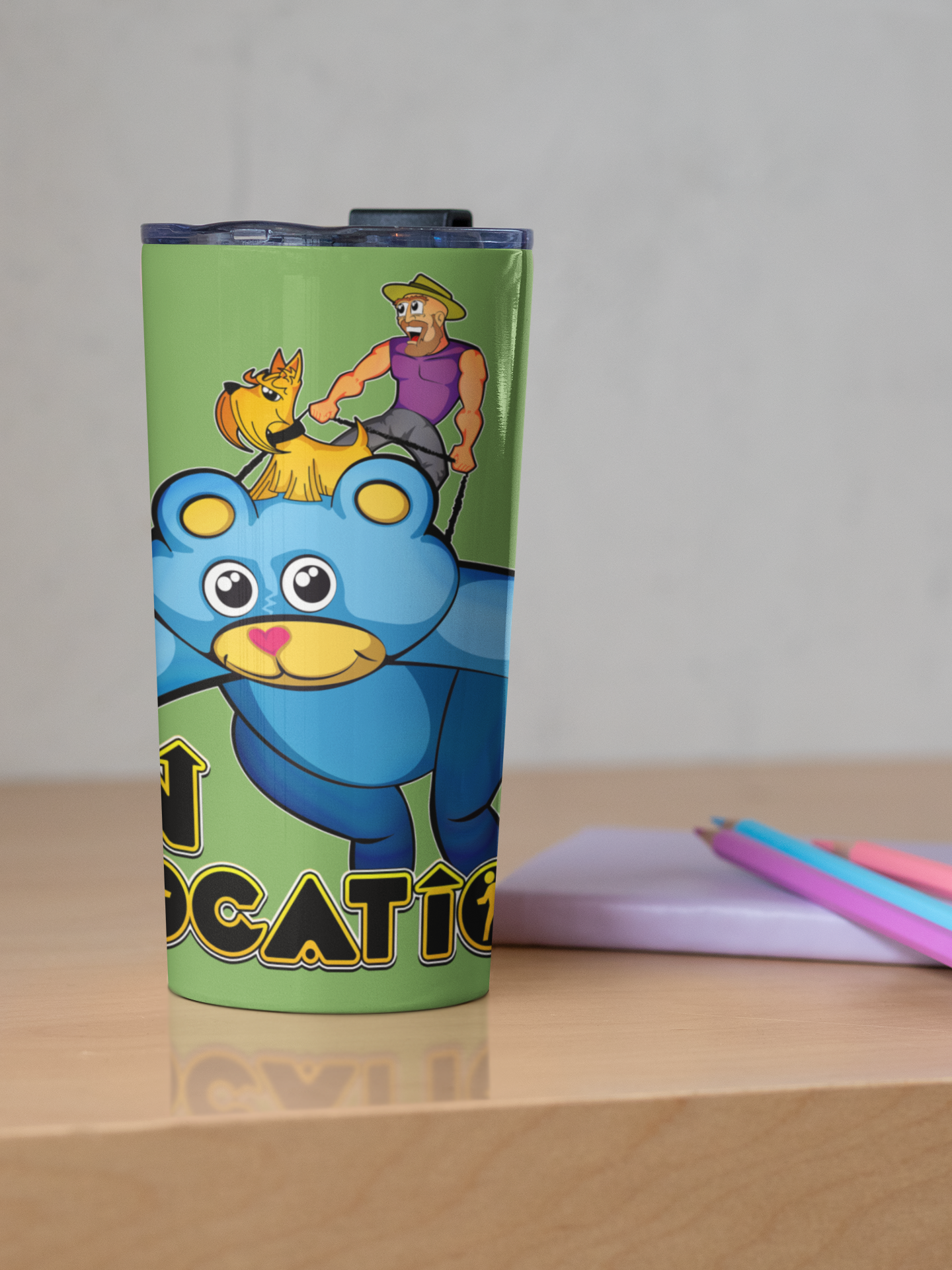 Giant Kite Flying Travel Tumbler