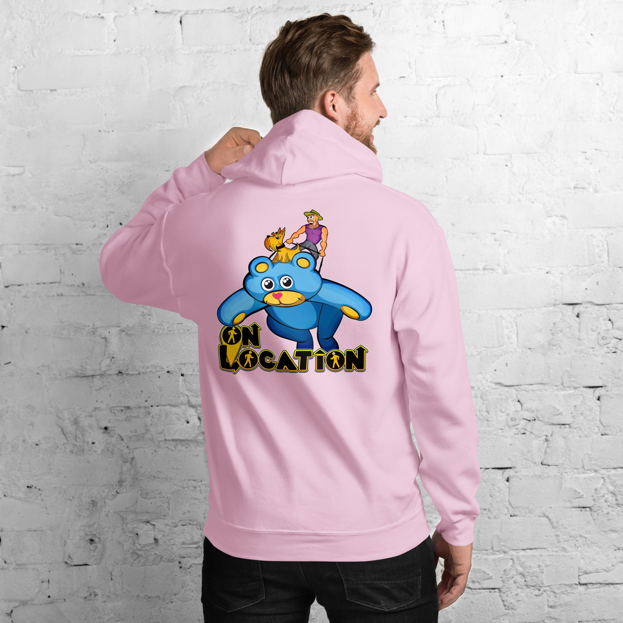 Giant Kite Flying Unisex Hoodie - Back Graphic (multiple colors)