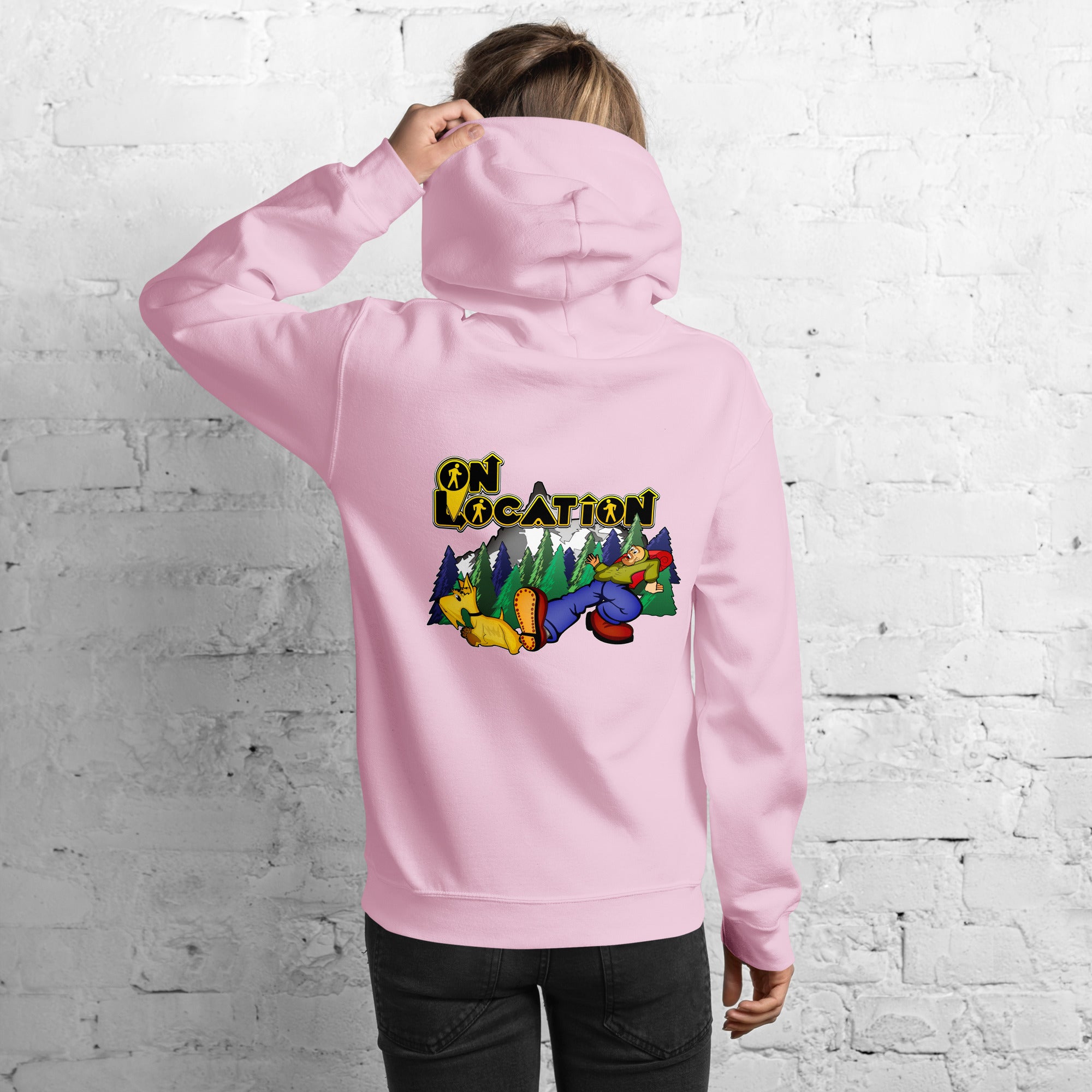 Keep On Hiking Unisex Hoodie - Back Graphic (multiple colors)