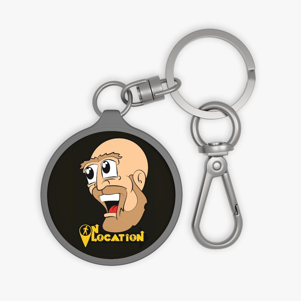 Sterling Face Keyring