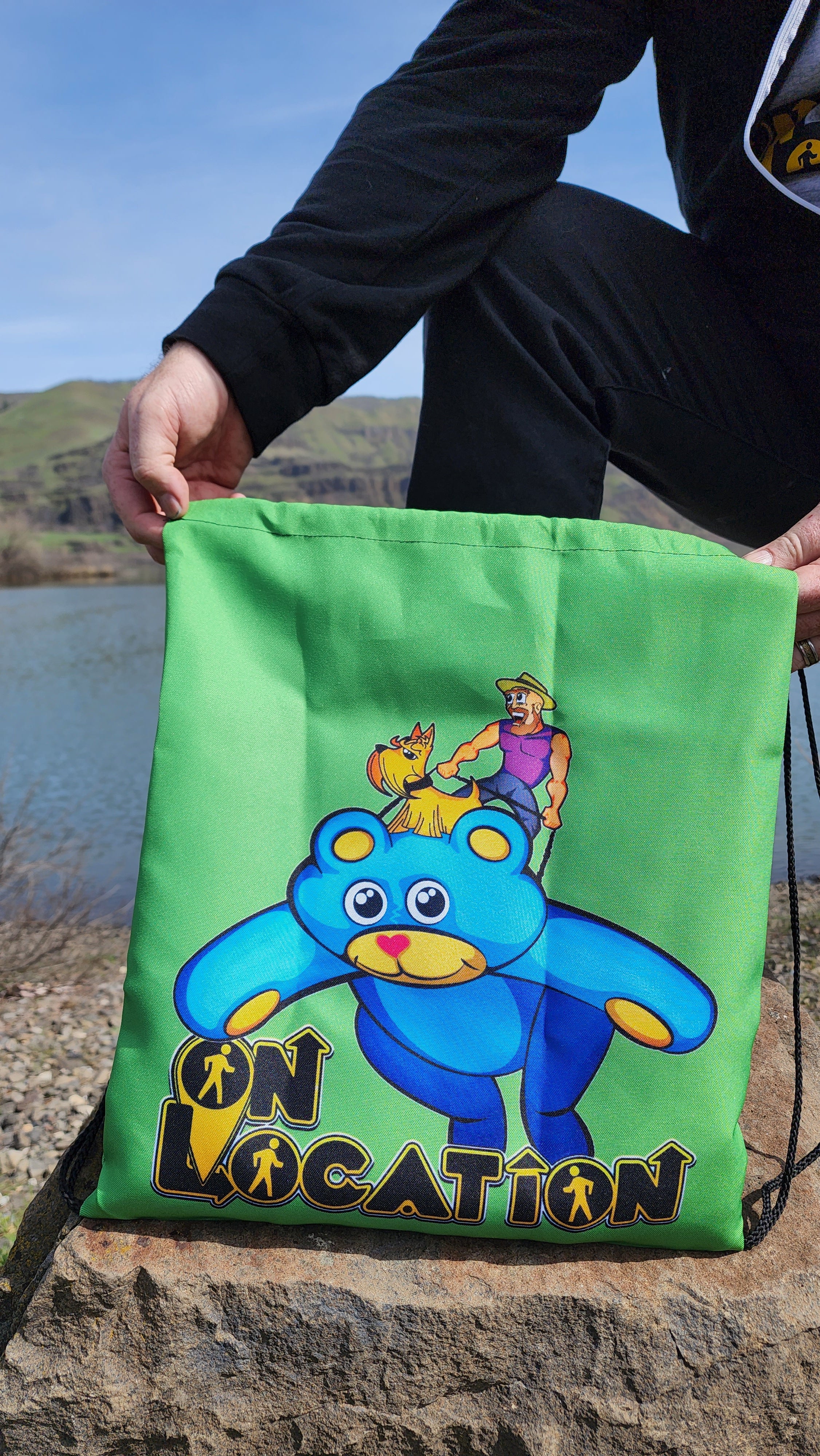 Giant Kite Flying Drawstring Bag