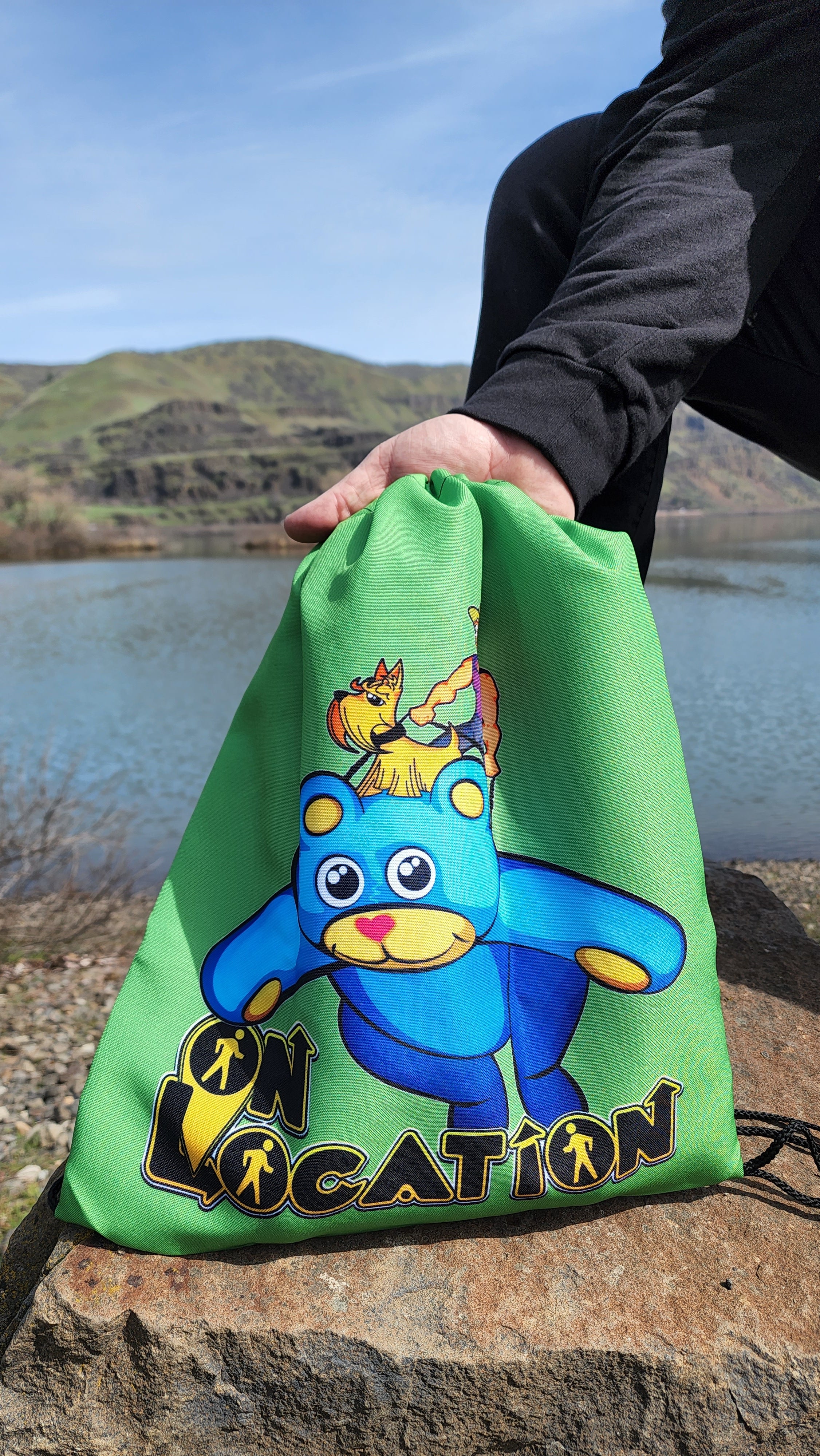 Giant Kite Flying Drawstring Bag