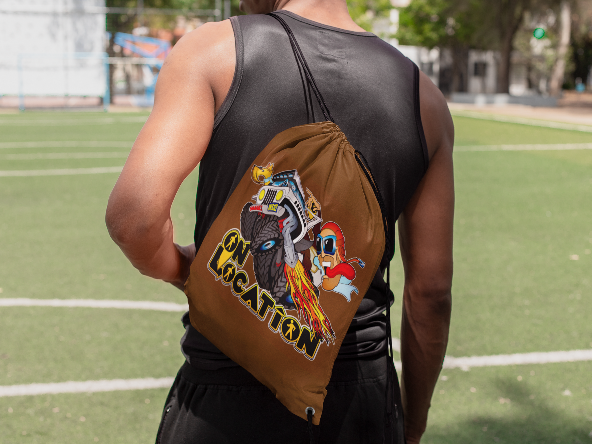4x4 Rock Crawling Drawstring Bag