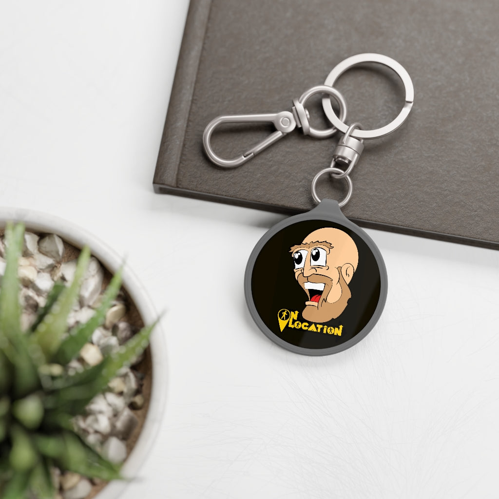 Sterling Face Keyring