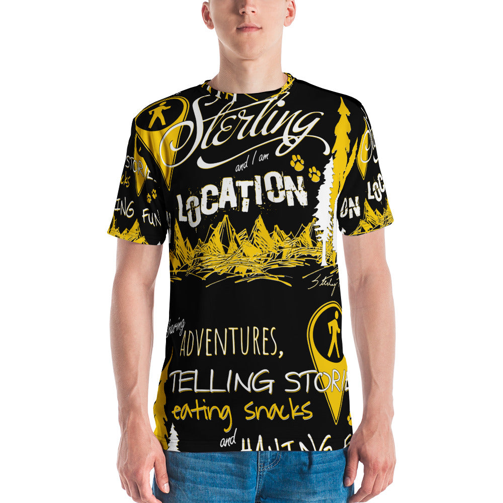 Typography Black Sport Shirt