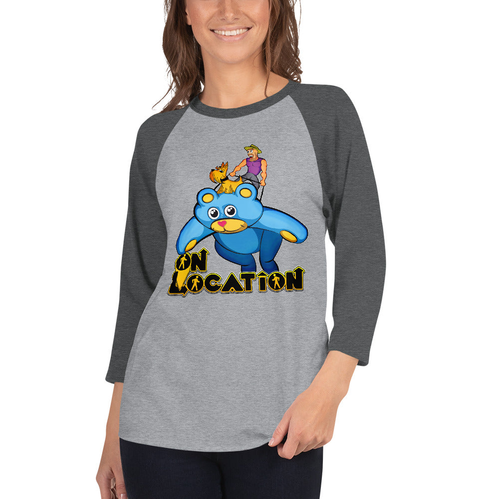 Giant Kite Flying Raglan Shirt