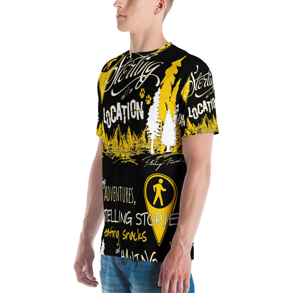 Typography Black Sport Shirt