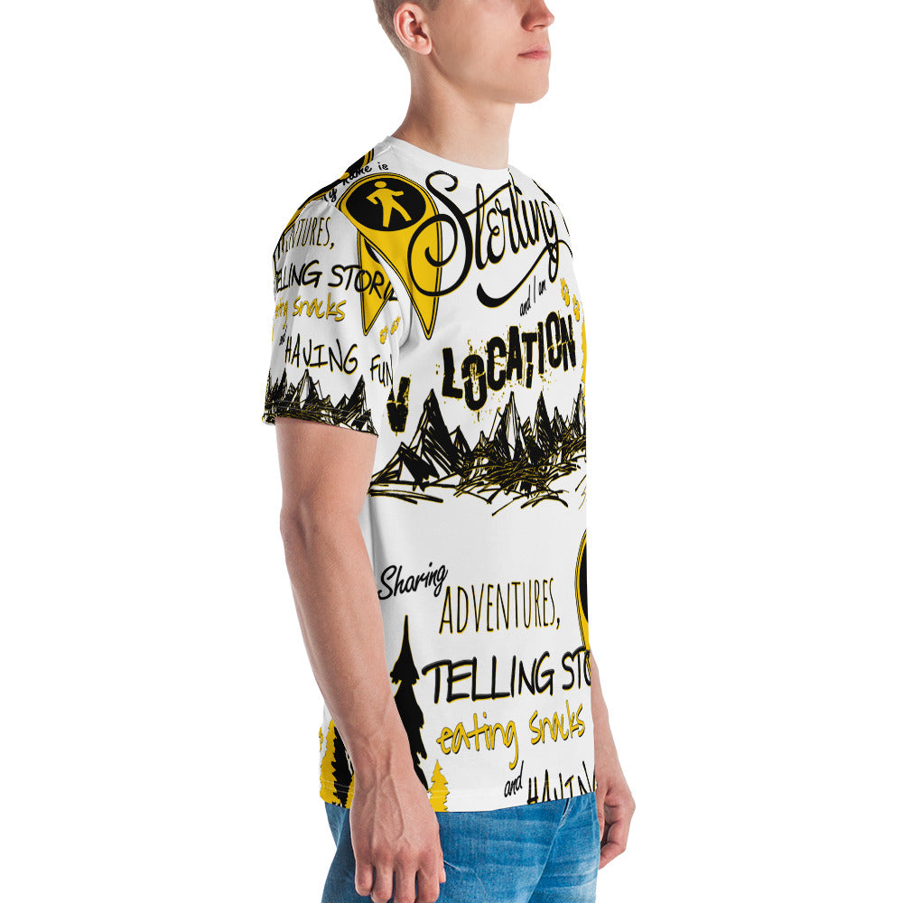 Typography White Sport Shirt