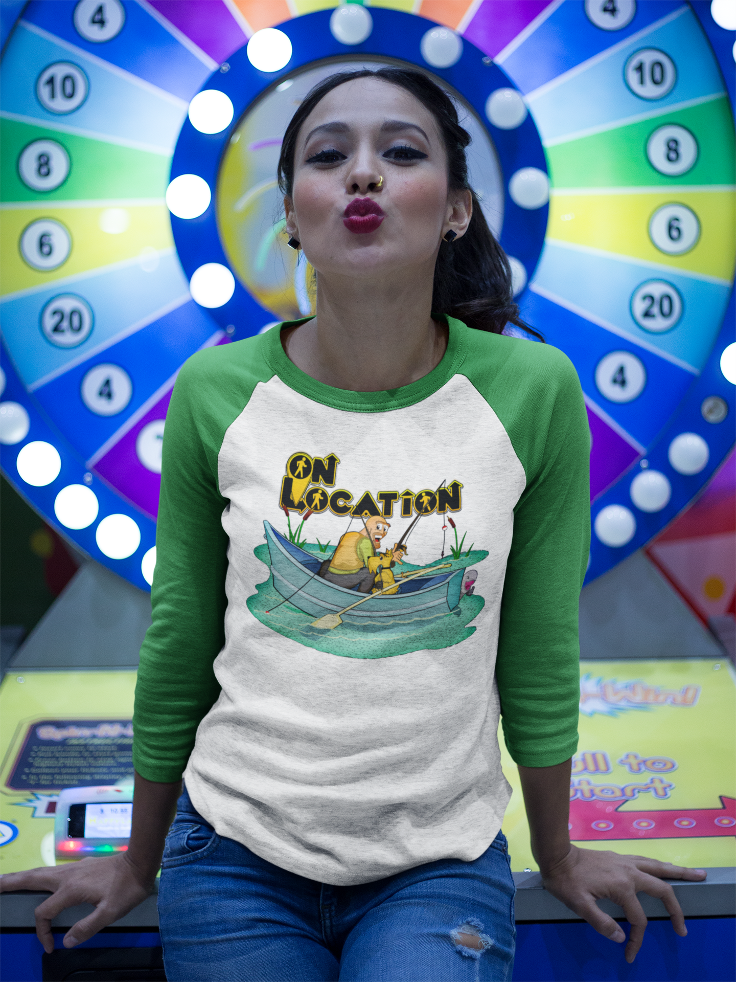 Fishing Raglan Shirt