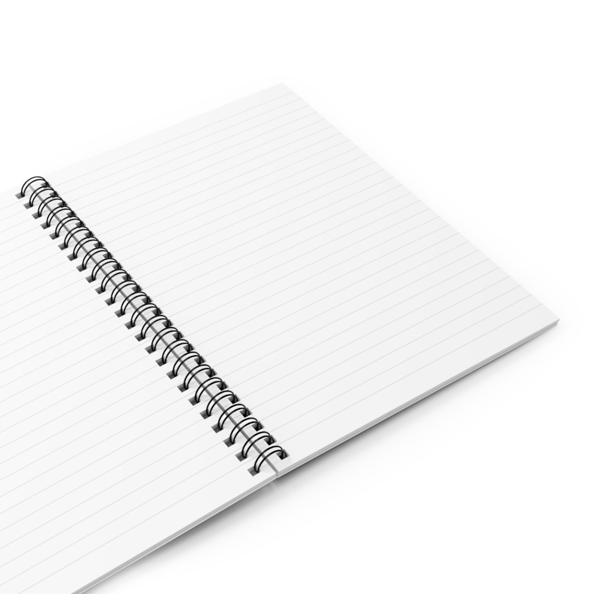 Typography Spiral Notebook (white)