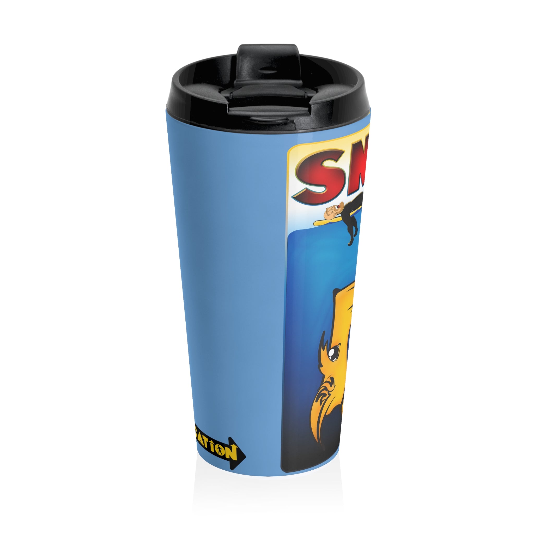 Cold Water Surfing Travel Tumbler (water blue)