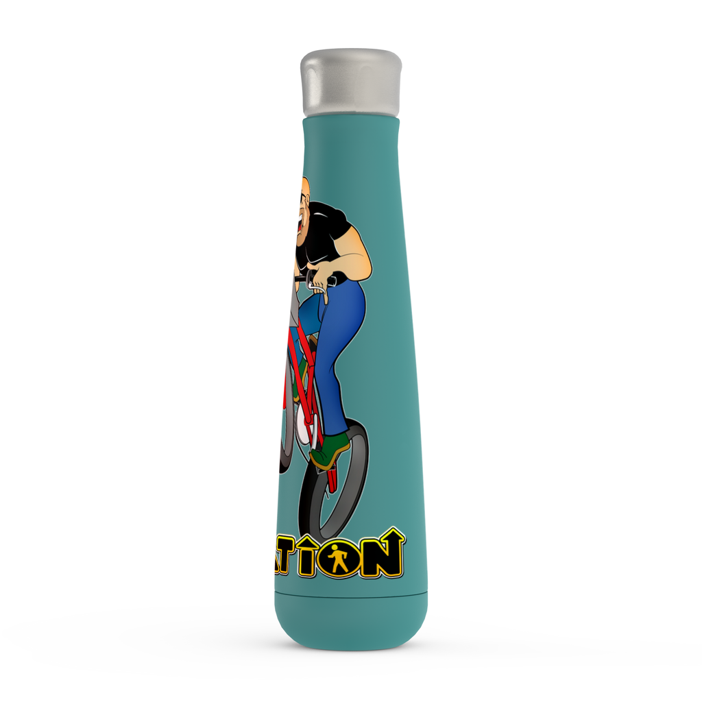 Mountain Biking 16 oz Metallic Water Bottle (multiple colors)