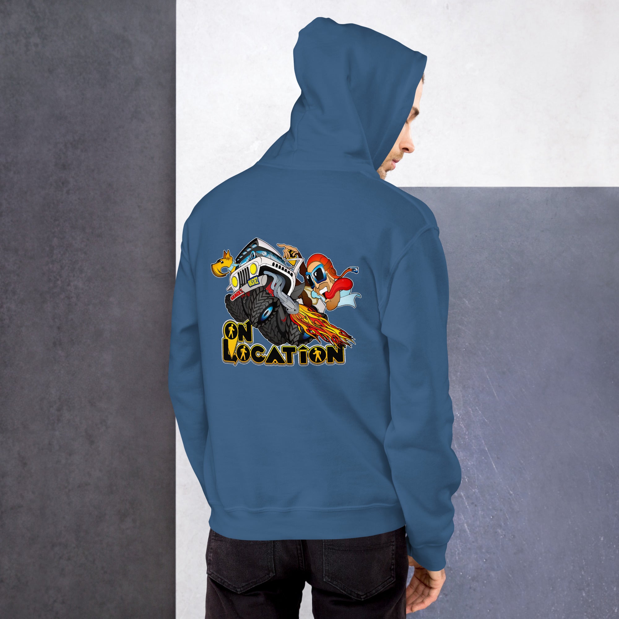 4x4 Rock Crawling Unisex Hoodie - Back Graphic (multiple colors)