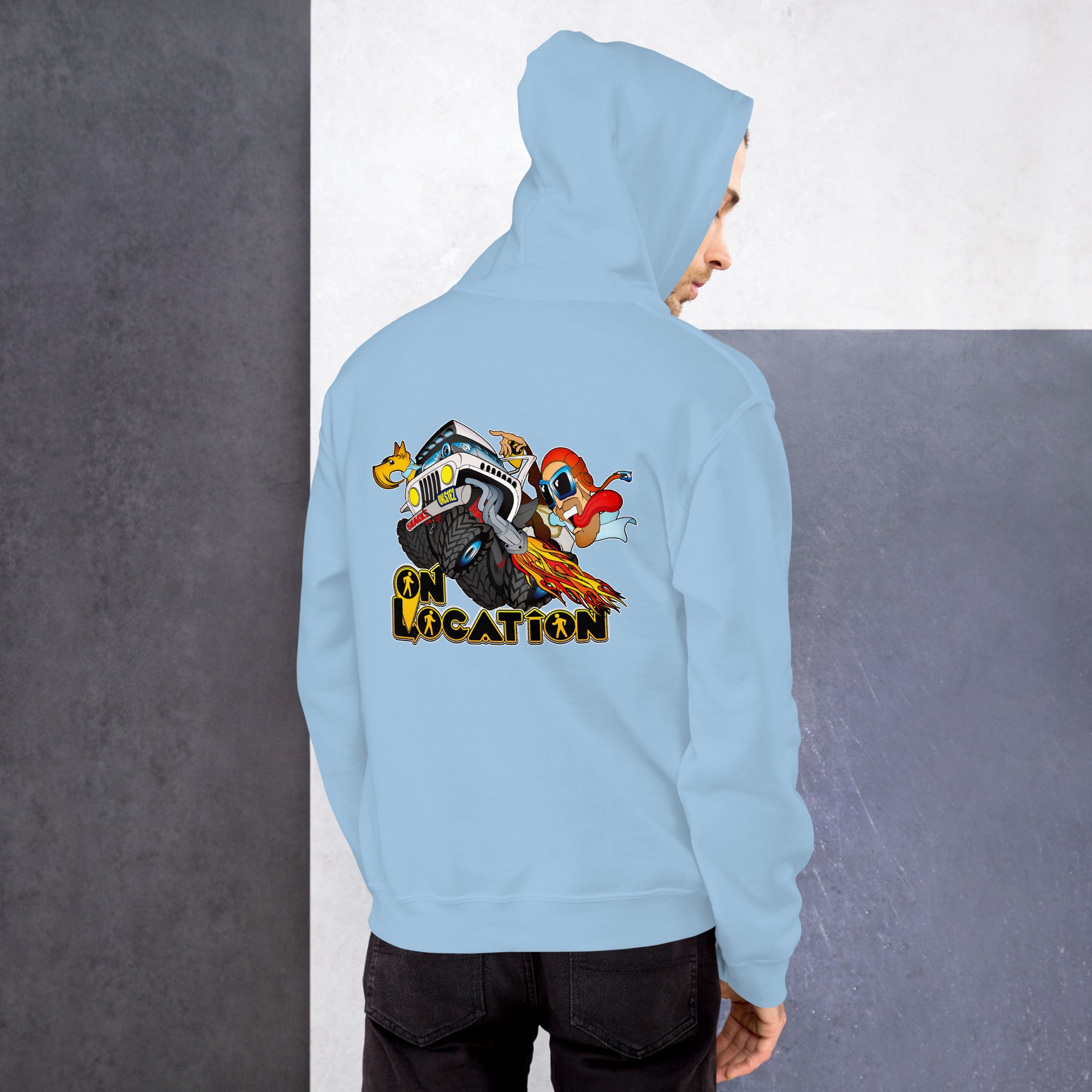 4x4 Rock Crawling Unisex Hoodie - Back Graphic (multiple colors) 4x4 Rock Crawling Unisex Hoodie - Back Graphic (multiple colors)