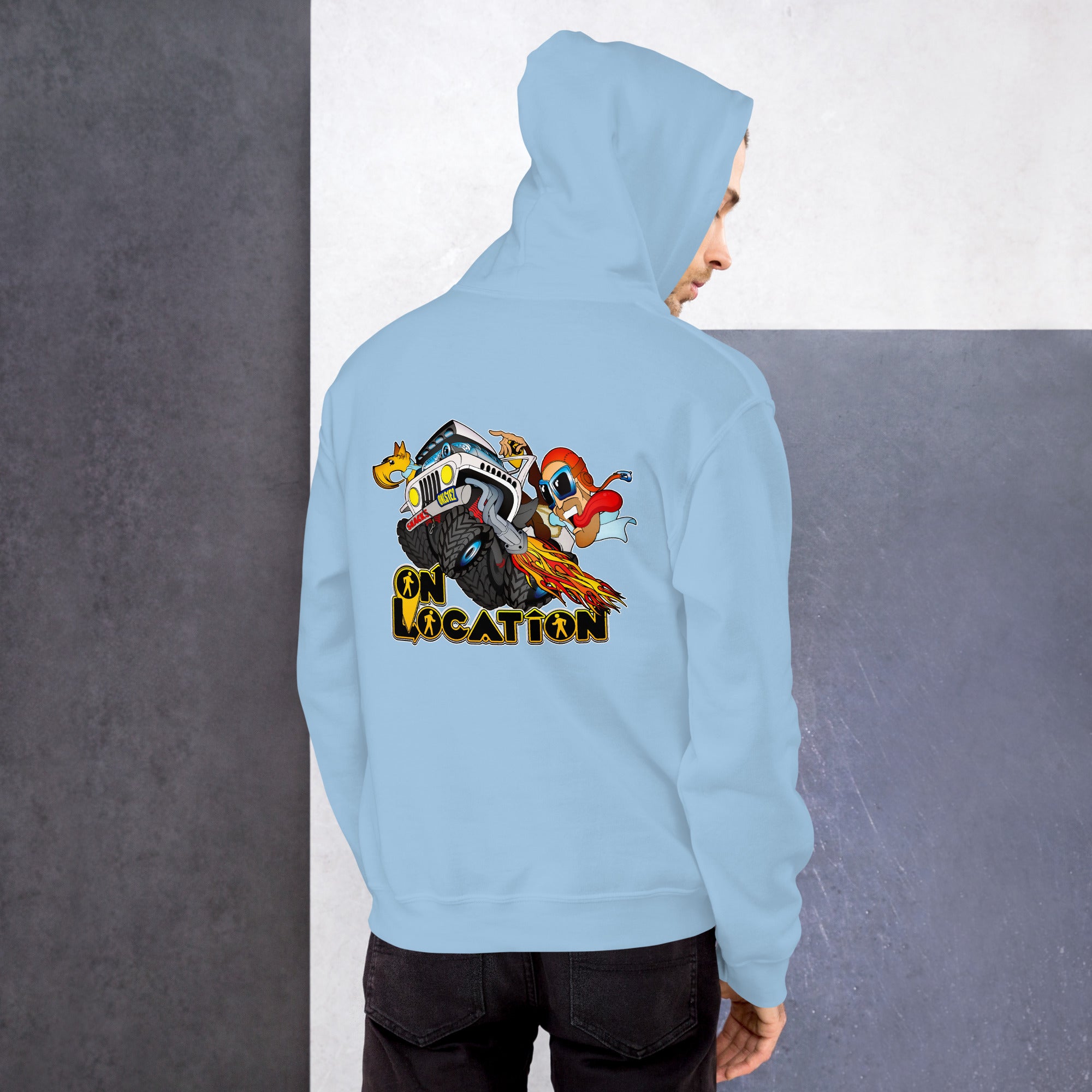 4x4 Rock Crawling Unisex Hoodie - Back Graphic (multiple colors)