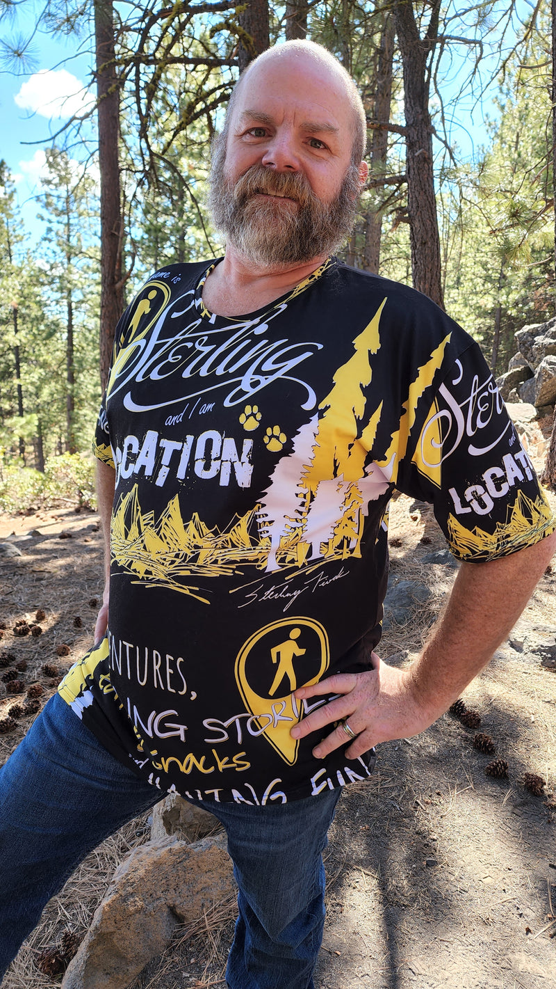 Typography Men's "All Over" Shirt (black)