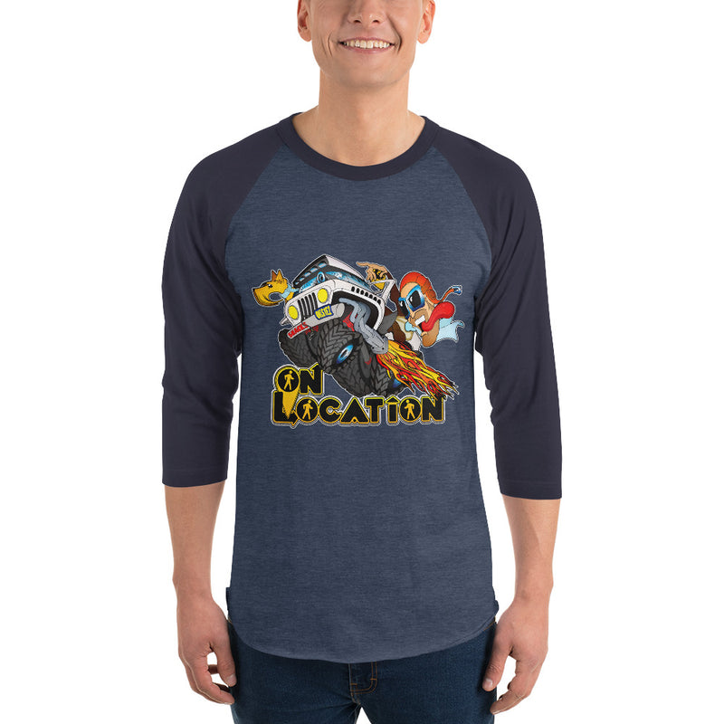 4x4 Rock Crawling Unisex Raglan Shirt (multiple colors)