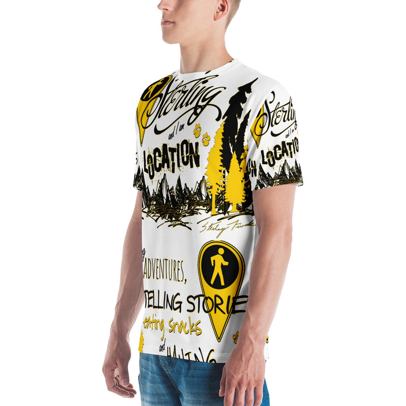 Typography Men's "All Over" Shirt (white)