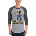 Mountain Biking Unisex Raglan Shirt (multiple colors)