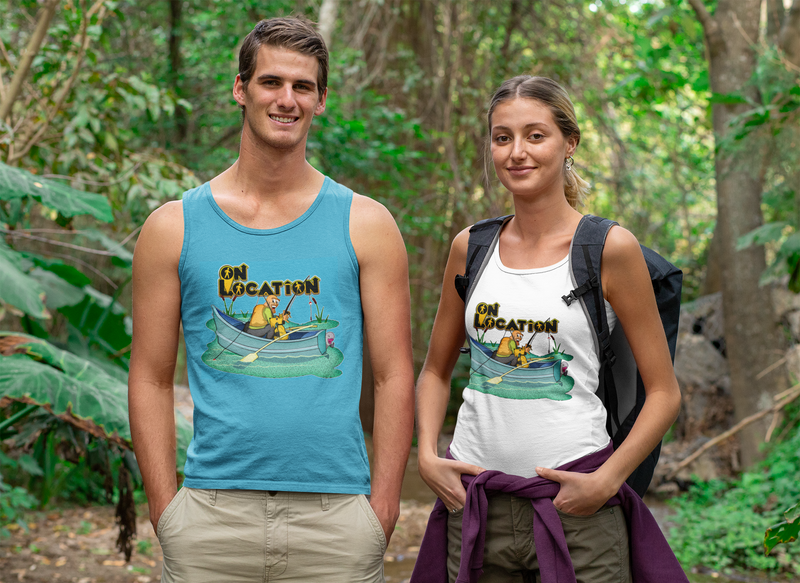 Fishing Unisex Tank Top (multiple colors)